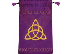 Punga catifea pentru carti de tarot Triquetra 14cm